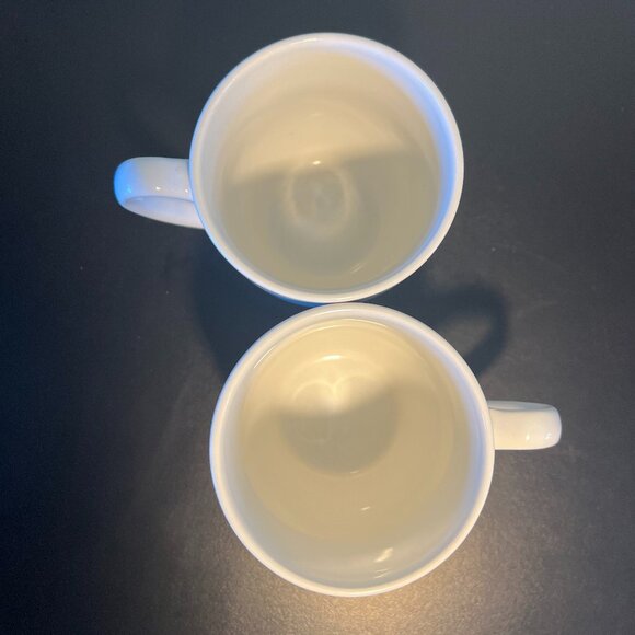 Set of 2 ROYAL NORFOLK Marbleized Gray & White Ceramic Mugs ~ Greenbrier - Picture 7 of 9